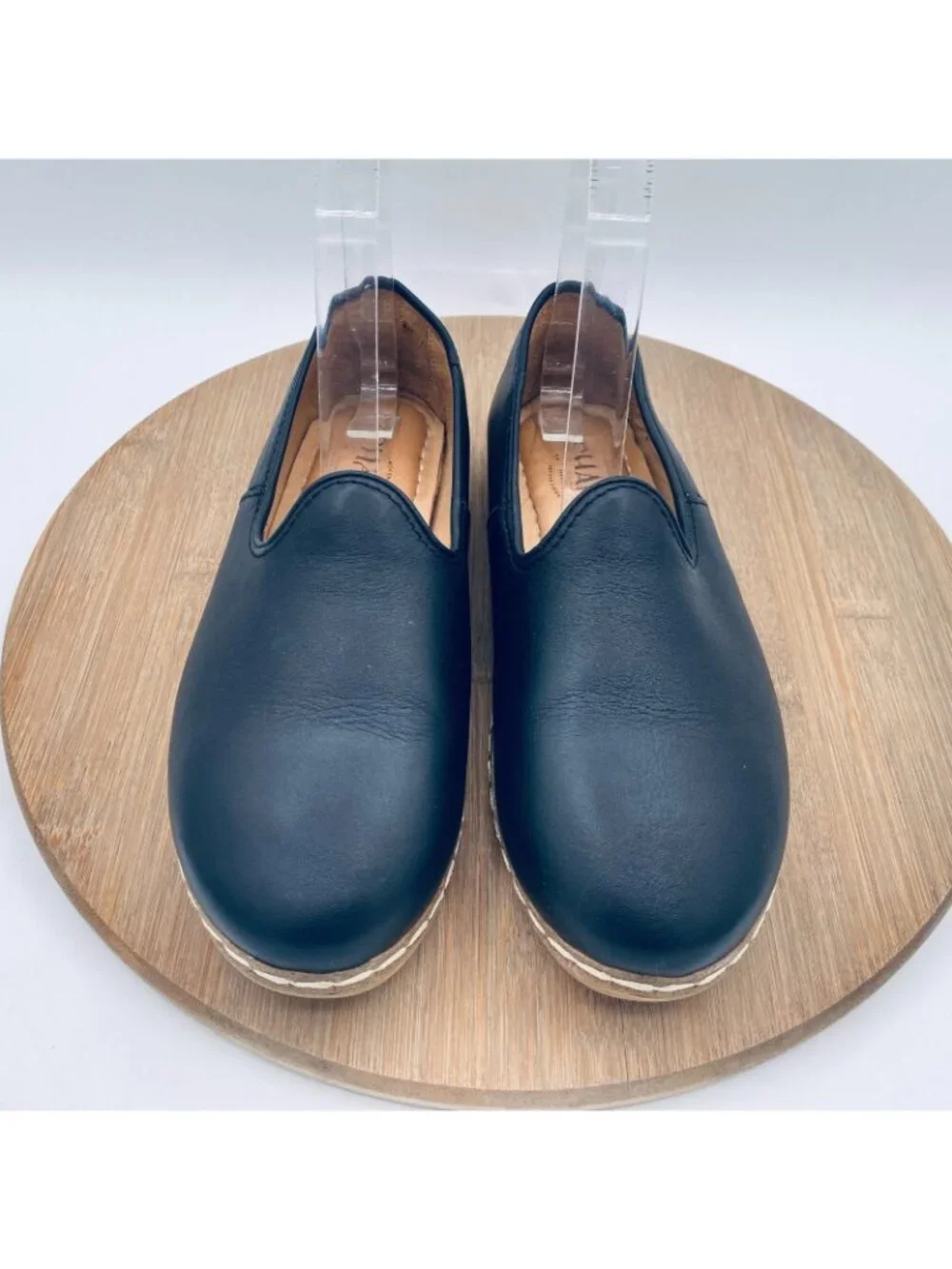 Charix Shoes Womens 5 36 Black Leather Barefoot Ballet Flats Minimalist